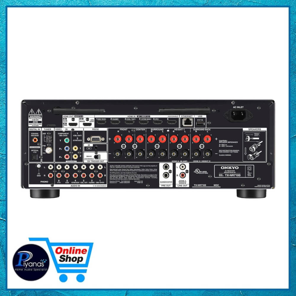 รีซีฟเวอร์ ONKYO : TX-NR7100 (สีดำ)